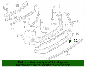 Ford Edge 19- Rear Bumper Tow Hook Cap