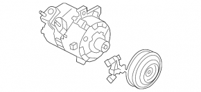 Air Conditioning Compressor Ford Explorer 20-24 3.0T