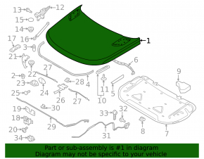 Land Rover Range Rover Sport 14-22 bare hood