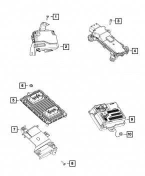 ECU engine computer Chrysler 200 15-17 3.6