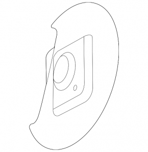 Rear left brake disc cover Chevrolet Malibu 13-15 under R16