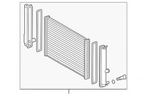 Radiator cooling water Lexus CT200h 11-17