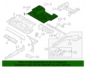 Trunk trough VW Jetta 11-18 USA rust