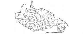 Central engine guard for Mercedes W221