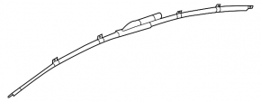 Airbag side curtain right Cadillac CTS 14- shot