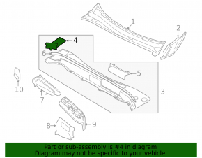 Left windshield wiper cover for Volvo XC90 16-23