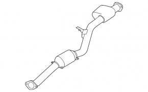 Catalytic converter lower Subaru Forester 14-18 SJ 2.0