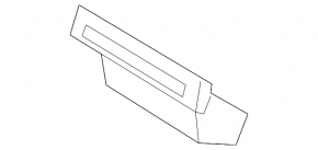 The "quattro" emblem on the radiator grille of the Audi A8 10-13 pre-restyling