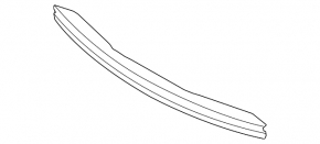 Front Bumper Reinforcement BMW X3 E83 03-10 Without Aero Package, 2004-06, Without Aero Package, 2007-10