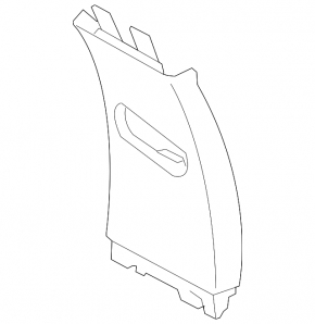 Center pillar trim upper belt left BMW 3 F30 12-18 beige