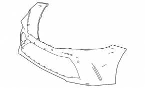 Front bumper bare Toyota Camry 25-26 SE, XSE