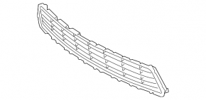 Toyota Prius C 15-17 front bumper lower grille