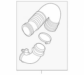Air duct for turbine VW Golf 15- 1.8T