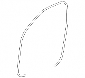 Door seal front right Lexus LS460 LS600h 07-12 gray
