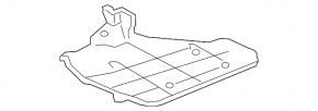 Underbody protection right Acura TLX 15-