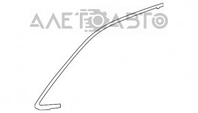 Upper front left door molding for Toyota Highlander 14-19
