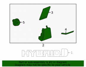 Lower front right wing trim Toyota Venza 21- structure