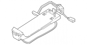 Phone holder in the center console BMW 3 F30 12-18