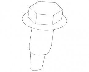 Windscreen washer nozzle for the tailgate Toyota Prius 50 16-22