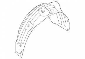 Rear left fender liner Hyundai Tucson 19-21