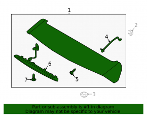 Kia Niro 17-22 Trunk Door Spoiler