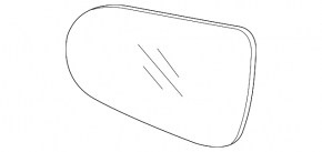 Left mirror element Kia Sorento 21-25 heated, BSM