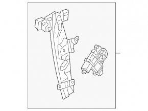 Window lifter with motor front right Buick Encore 13-19