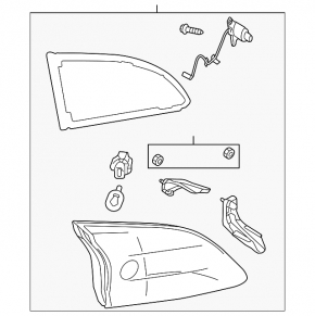 Inner light trunk lid left Mazda3 MPS 09-13