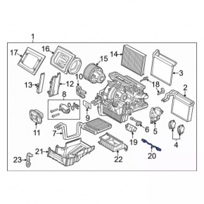 Resistor-motor heater wiring Ford C-max MK2 13-18