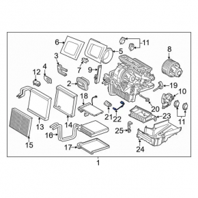 Resistor-motor heater wiring Ford C-max MK2 13-18