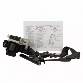 Driver's seat belt Lincoln MKZ 13-16 beige, shot, for dry cleaning