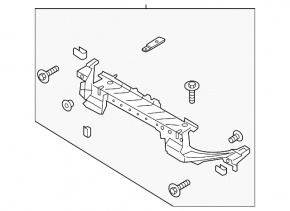 Upper radiator support Ford Fusion mk5 13-16 plastic