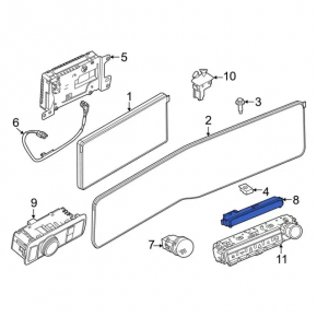Ford Escape MK4 20-24 Front Seat Belt Indicator