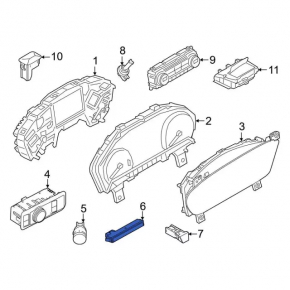 Ford Escape MK4 20-24 Front Seat Belt Indicator