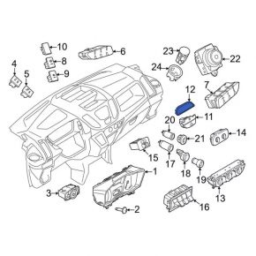 Ford Escape MK4 20-24 Front Seat Belt Indicator