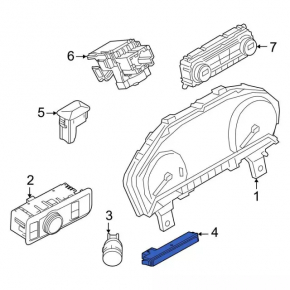 Ford Escape MK4 20-24 Front Seat Belt Indicator