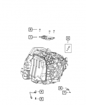 Automatic transmission control unit Fiat 500 12-19