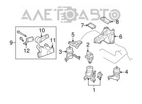 Front engine mount for Toyota Avalon 2005-2007