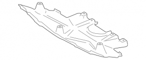 Front engine guard Mercedes X164 GL