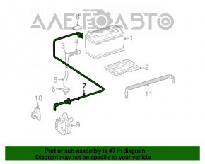 Battery terminal positive Mercedes X164 GL