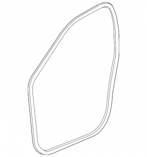 The front left door seal of the Chevrolet Malibu 13-15 is torn