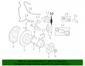 Rear right caliper spring for BMW X5 F15 14-18, 320/20mm
