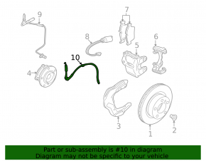 Front left brake hose BMW X1 E84 13-15