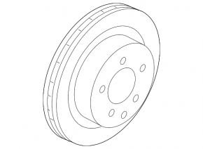 Rear left brake disc Nissan Kicks 21-24 SR, SV, AWD
