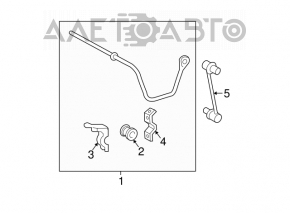 Rear stabilizer bar Toyota Solara 2.4 04-08