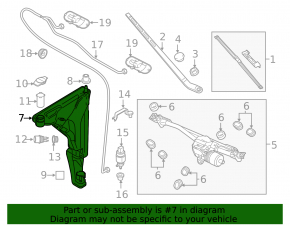 Audi A8 10-18 Windscreen Washer Reservoir