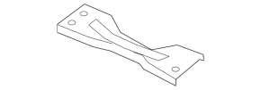 Muffler bracket central VW Tiguan 09-17 without rubber