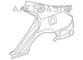 Rear right wing Toyota Camry v50 12-14 usa OEM