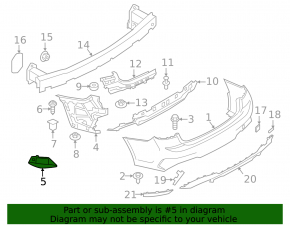 BSM Blind Spot Sensor Bracket Right BMW 3 G20 19-22 M Sport