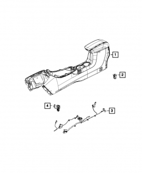 Jeep Compass 17-26 Center Console Wiring
